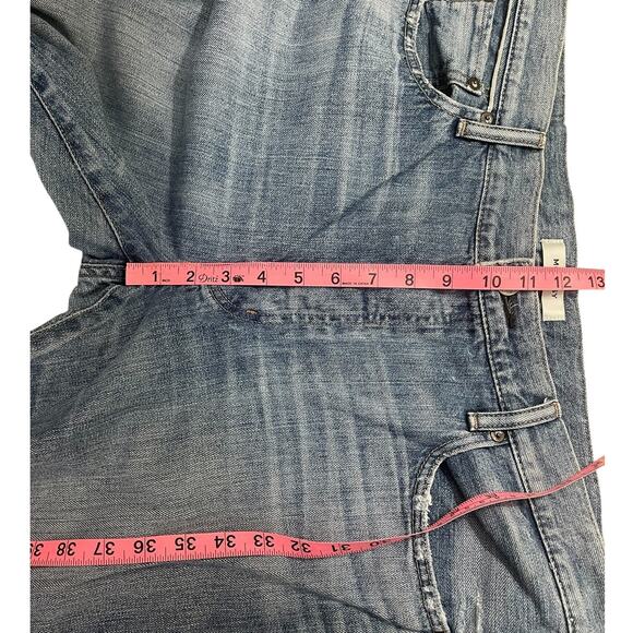 Moussy Vintage Saab Cotton Tapered Jeans Distressed Made In Japan Women's 38 - Picture 12 of 15